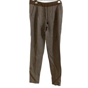 Fabiana Filippi / grey linen trouser jogger pants medium M